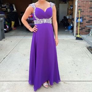 Purple prom dress